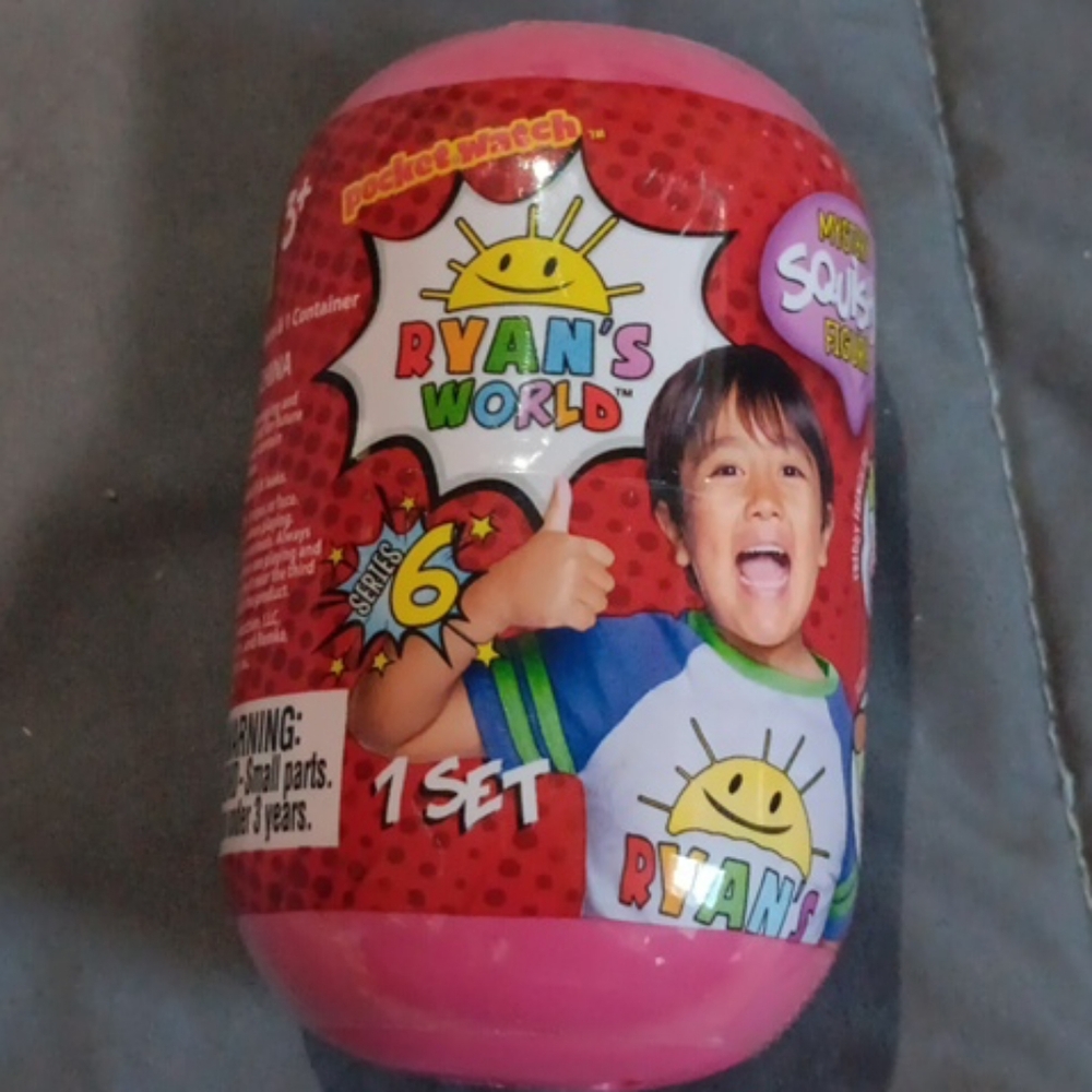 New Ryan’s World Series #6 Mystery Squishy Figure Pink Eggs